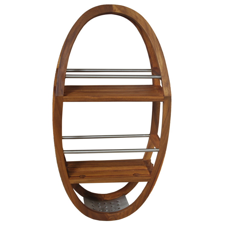 Aqua Teak Hanging Teak Shower Caddy & Reviews Wayfair Canada